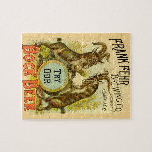 Goats Bock Beer Advertising Jigsaw Puzzle