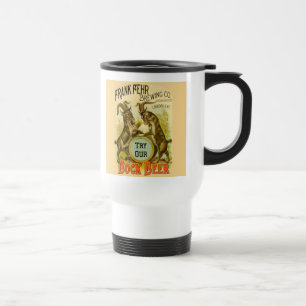 Goats Bock Beer Advertising Travel Mug