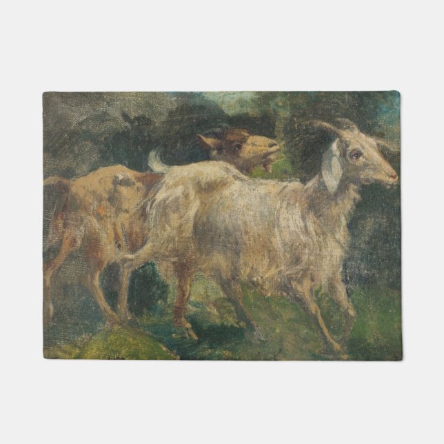 Goats (by Vincenzo Caprile) Doormat (Front)