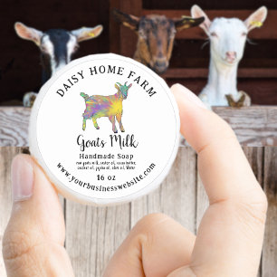 Goats Milk Soap Business Name Website Ingredients  Classic Round Sticker