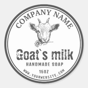 Goat's Milk Soap Label   Goat Logo
