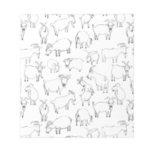 Goats Playing –  Transparent Notepad