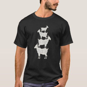 Goats stacked on each other  animal pet T-Shirt