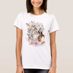 GOATs   Watercolor Goat Portraits GetYerGoat™ T-Shirt