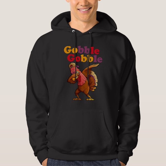 Gobble Funny Thanksgiving Day Apparel For Men Wome Hoodie (Front)