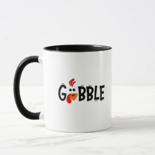 Gobble Funny Thanksgiving Turkey Feast Mug