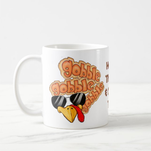 Gobble Gobble Coffee Mug (Left)