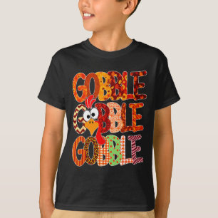 Gobble Gobble Funny Turkey Thanksgiving Women Girl T-Shirt