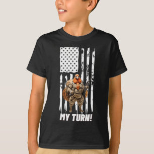 Gobble Gobble My Turn Funny Usa Flag T-Shirt