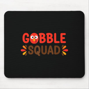 Gobble Squad Thanksgiving Turkey Day Lunch Lady Ca Mouse Pad