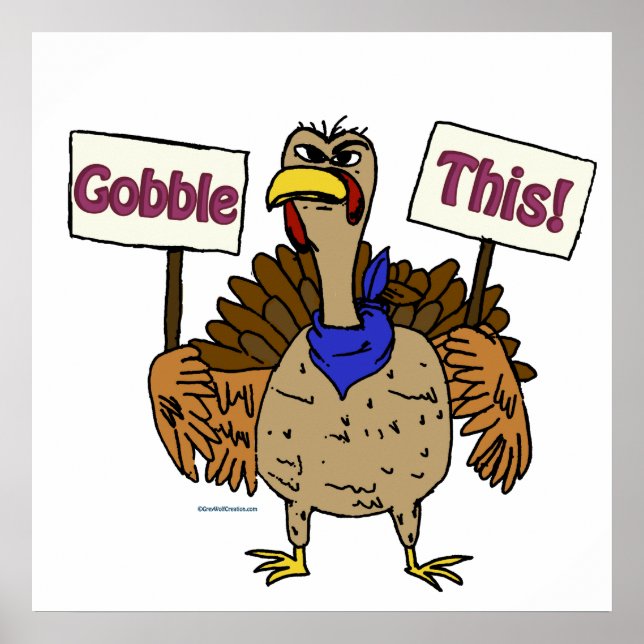 Gobble This - Talking Turkey Poster (Front)