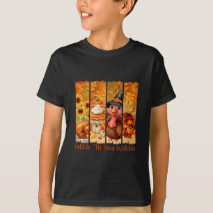 Gobble Til You Wobble Funny Thanksgiving Turkey Pu T-Shirt