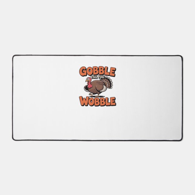 Gobble Till You Wobble - Drôle Turquie Cartoon Cla (Recto)