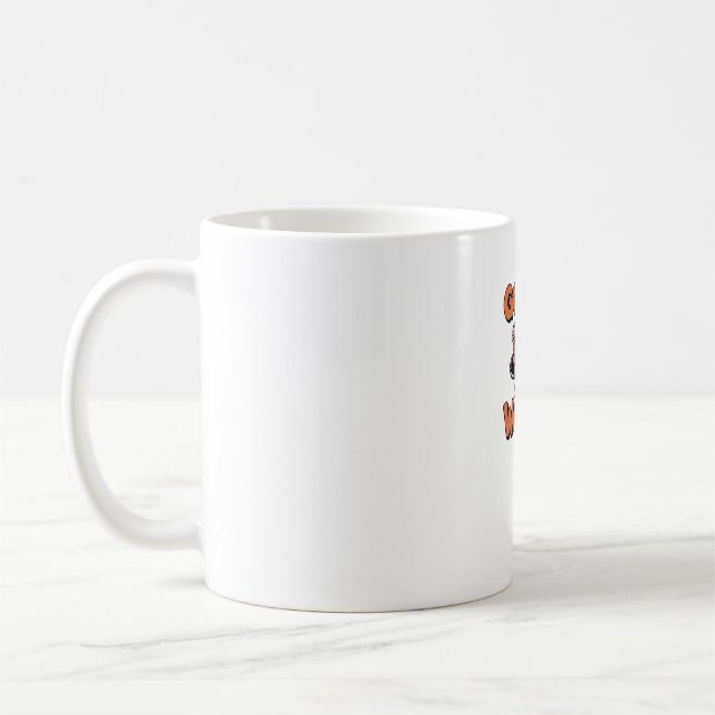 Gobble Till You Wobble – Funny Turkey Cartoon Clas Coffee Mug (Left)