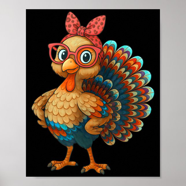 Gobble Turkey Day Happy Thanksgiving For Toddlers  Poster (Front)