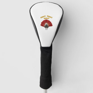 Gobble! Turkey Thanksgiving African Grey Parrot  Golf Head Cover