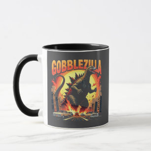 Gobblezilla Spooky Turkey Thanksgiving Gobble Mug
