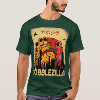 Gobblezilla Turkey Thanksgiving (4) T-Shirt