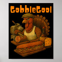 Gobbol Turkey Day Thanksgiving Funny Gobble Thankf