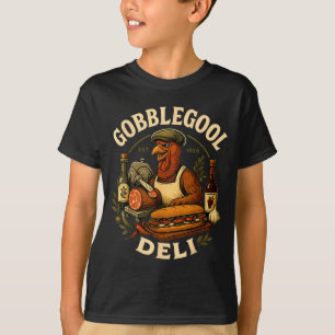 Gobbol Turkey Thanksgiving Italian Turkey Chef T-Shirt