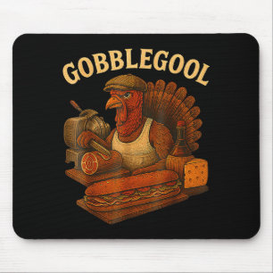 Gobbol Turkey Thanksgiving  Mouse Pad