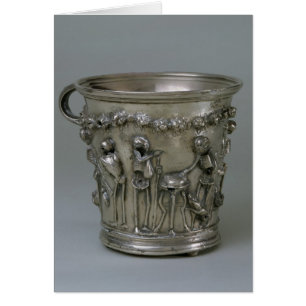 Gobelet de relief avec des squelettes