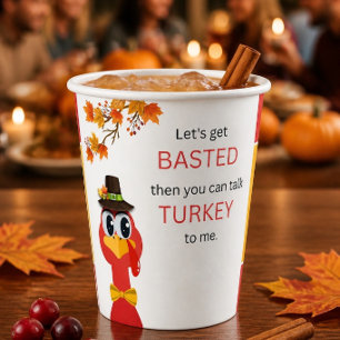 Gobelet en papier ridicule pour Thanksgiving