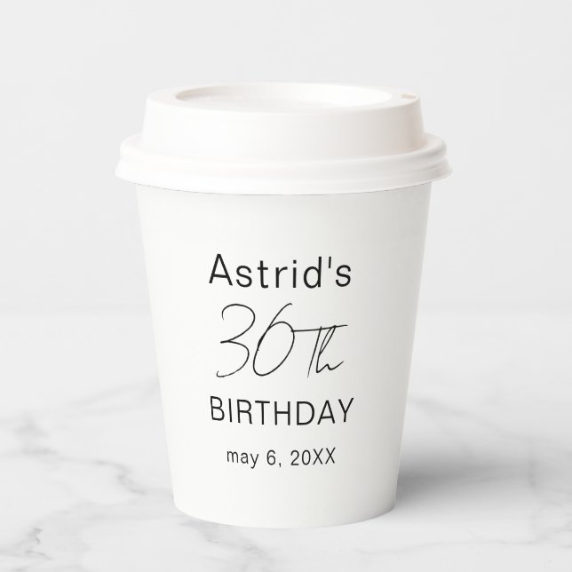 Gobelet en plastique personnalisé 30e anniversaire (Recto)