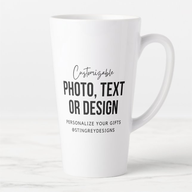 Gobelet personnalisé pour latte 17 oz | Tasse à ca (Droite)