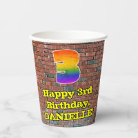 3e anniversaire : Arc-en-ciel inspiré par les graf