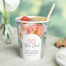 90 ans Feminine Floral aimée 90e anniversaire