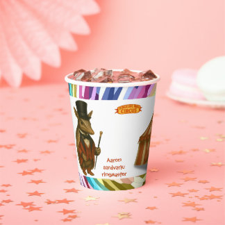 Gobelets En Papier Aardvark ringmaster