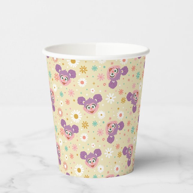 Gobelets En Papier Abby Cadabby | Motif de la face de fleurs (Gauche)