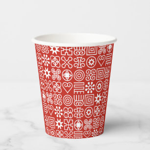Gobelets En Papier Adinkra africaine