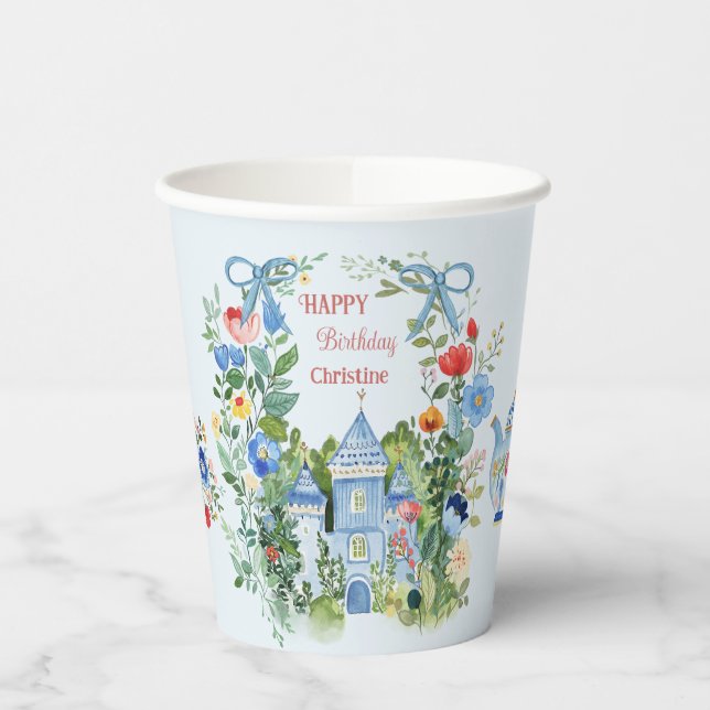 Gobelets En Papier Alice Whimsical au pays des merveilles Anniversair (Gauche)