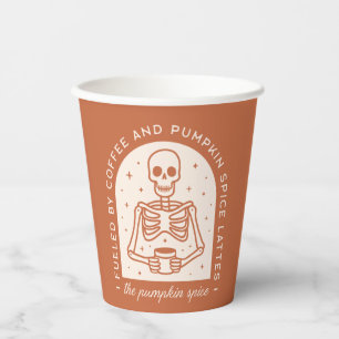 Gobelets En Papier Alimenté par le café et les lattes d'épices Citrou