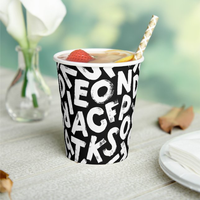 Gobelets En Papier Alphabet (Insitu)