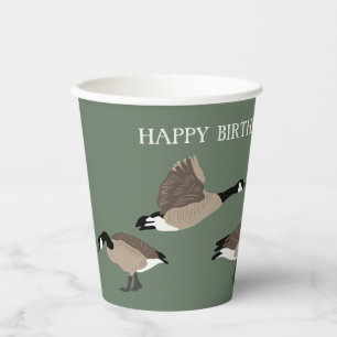 Gobelets En Papier Amateurs d'oiseaux Canada Oies Illustration person