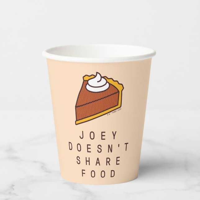 Gobelets En Papier AMIS™ | Joey ne partage pas de nourriture (Recto)