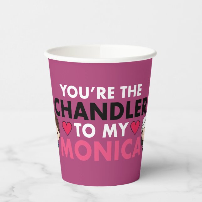 Gobelets En Papier AMIS™ | Vous êtes le Chandler de ma Monica (Gauche)