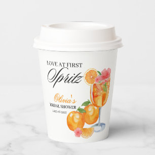 Gobelets En Papier Amour au premier Spritz Enterrement de vie de jeun