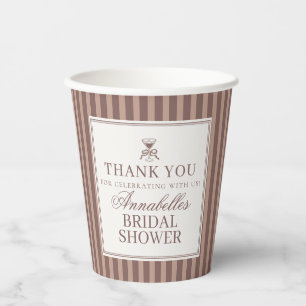Gobelets En Papier Amour d'Espresso Martini Bridal Shower Café en cou