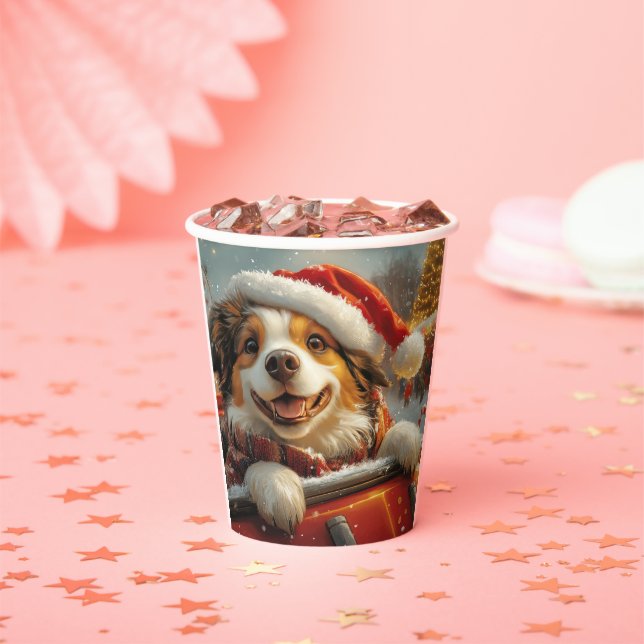 Gobelets En Papier Anatolie Berger Chien Roller Dessous de verre Noël (Insitu)