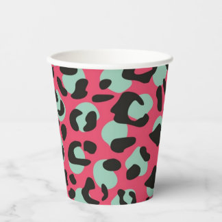 Gobelets En Papier Animal print pattern