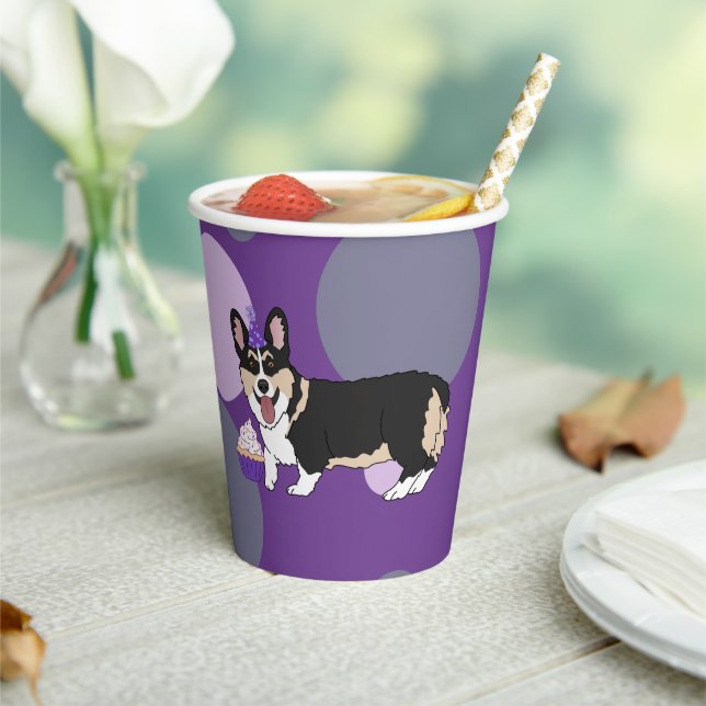 Gobelets En Papier Anniversaire Corgi   (Insitu)