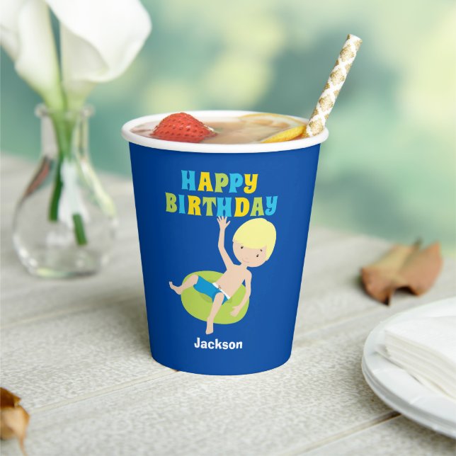 Gobelets En Papier Anniversaire de enfant personnalisé de la partie d (Insitu)