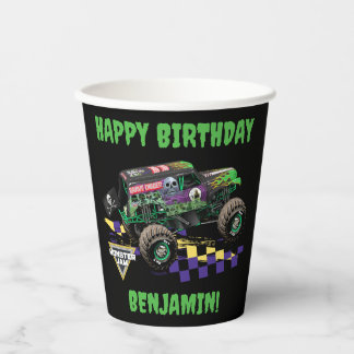 Gobelets En Papier Anniversaire de Monster Jam Grave Digger