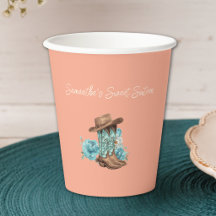 Anniversaire Sweet Sixteen Cowgirl Rustique Peach