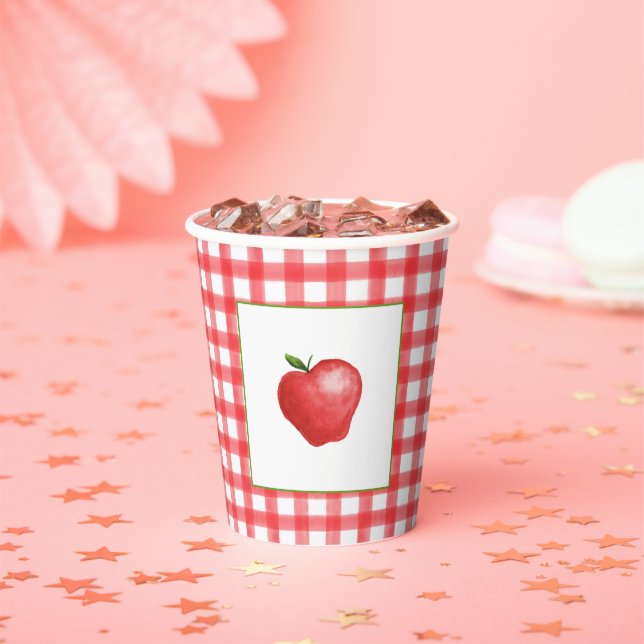 Gobelets En Papier Apple Birday Paper Cup (Insitu)