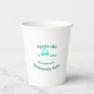 Gobelets En Papier Après-ski enterrement de vie de jeune fille chapea